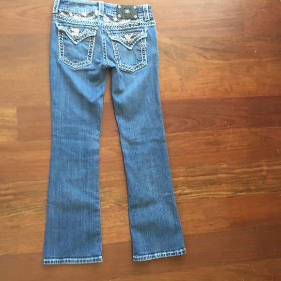 Miss Me Flap Pocket Jeans w Bling 💗 27 Boot - Picture 7 of 8